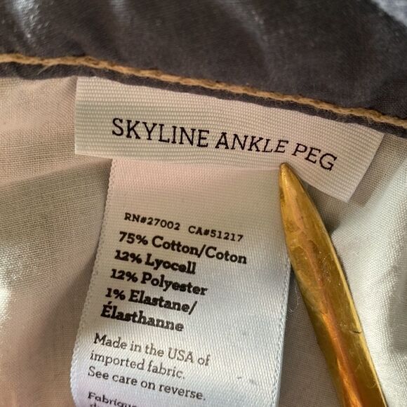 Paige Skyline Ankle Peg Jessie Jeans Distressed Size 26 - Picture 9 of 11